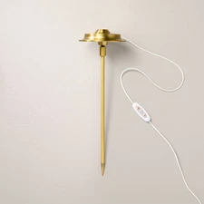 16" Plant Grow Light Stake Brass - Hearth & Hand with Magnolia