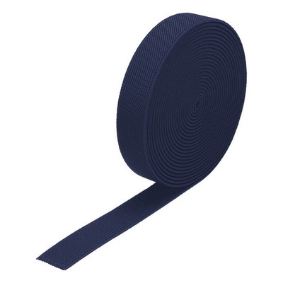Twill Elastic Band 0.8 Inch Flat 4 Yard  Elastic Ribbon Cord, Navy Blue