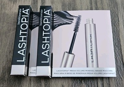 #ad #ad 2 BareMinerals Lashtopia Mega Volume Mineral Based Mascara 0.1 oz.Ultimate Black $12.00