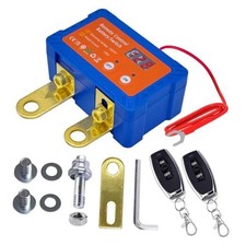 Remote Battery Disconnect Switch 12V W/Voltmeter, 140A 140A Side Post Neg