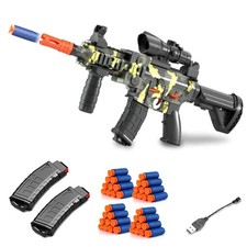 Realistic Toy Foam Blaster Gun, Electric Sniper Rifle with Large, Camouflage