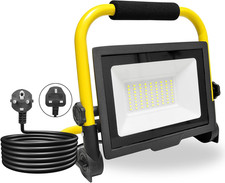 5000LM LED Work Light, LED Outdoor Flood Light, Job Site Lights, Plug in Folding