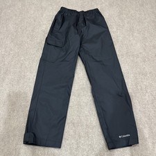 Columbia Sportswear Kid's Size Medium 10/12 Black Cypress Brook II Rain Pants