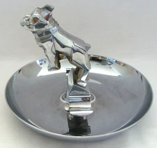 Mack Trucks Chrome Bulldog Advertising Cigar Ashtray