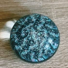 Murano Millefiori Glass 2" Paperweight Blue Green Dense Pattern Italy Vintage