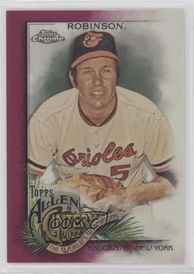 2022 Topps Allen & Ginter Chrome Magenta Refractor /199 Brooks Robinson HOF n0c