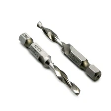 2 PCS 10-24 Combination Drill Tap Bit Set Multi Use Deburr Countersink