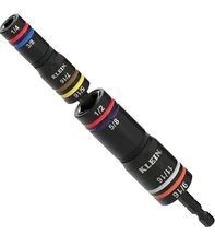 Klein Tools 652QS Quad-8 Deep-Well Heavy-Duty Impact Flip Sockets, SAE, 3 Pc.