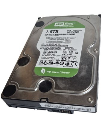 1.5TB Western Digital WD15EADS-22P8B0 3.5'' Hard Drive, nur 6.192h