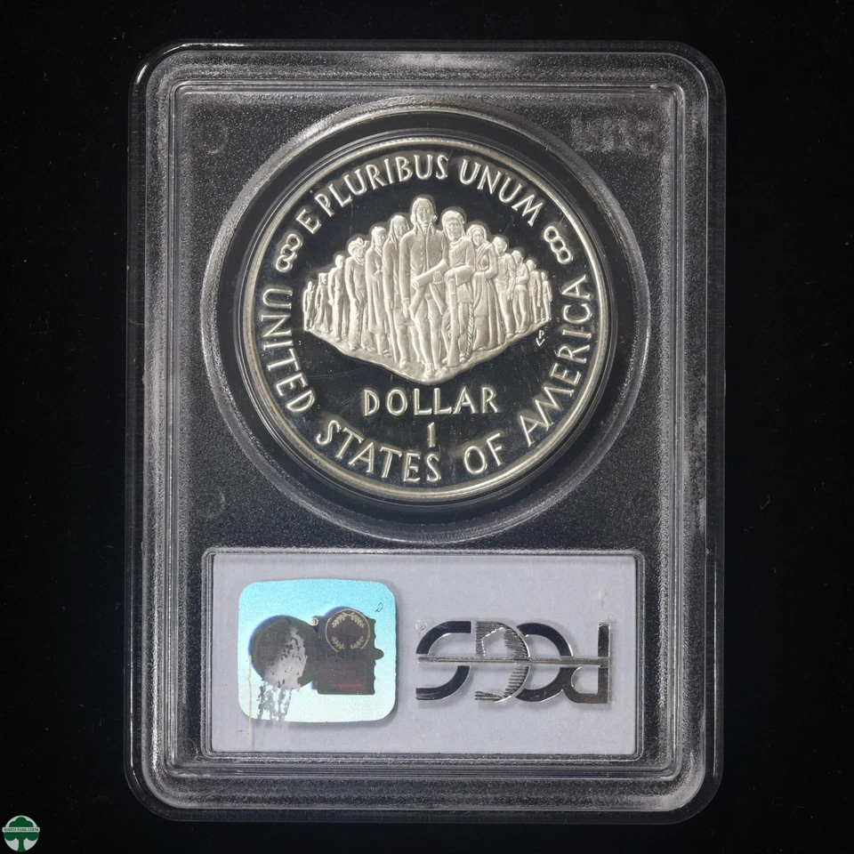 1987-S Constitution Silver Dolalr Commemorative PCGS PR69DCAM - Image 2 of 2