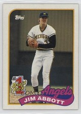 1989 Topps Jim Abbott #573 1i2b