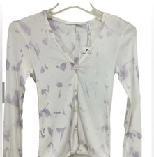 NWT Women's Helmut Lang Pale Petal Tie-dye Thermal Top Small