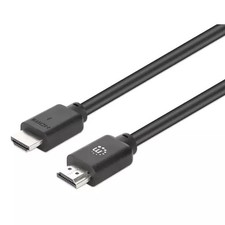 Manhattan HDMI 4K@60Hz Cable with Ethernet, 2m, Suitable for ALL 4K & 1080p/H...