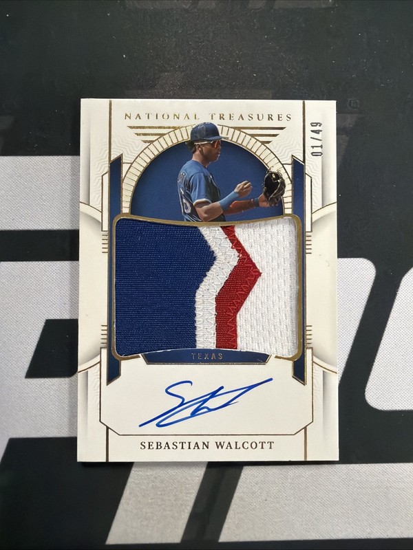 2024 Panini National Treasures Baseball Sebastian Walcott Patch Auto /49