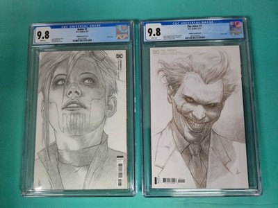 2x CGC 9.8 MINT~ JOKER # 1 ~ 1:25 Federici VARIANT Sketch ROBIN 1st FLATLINE