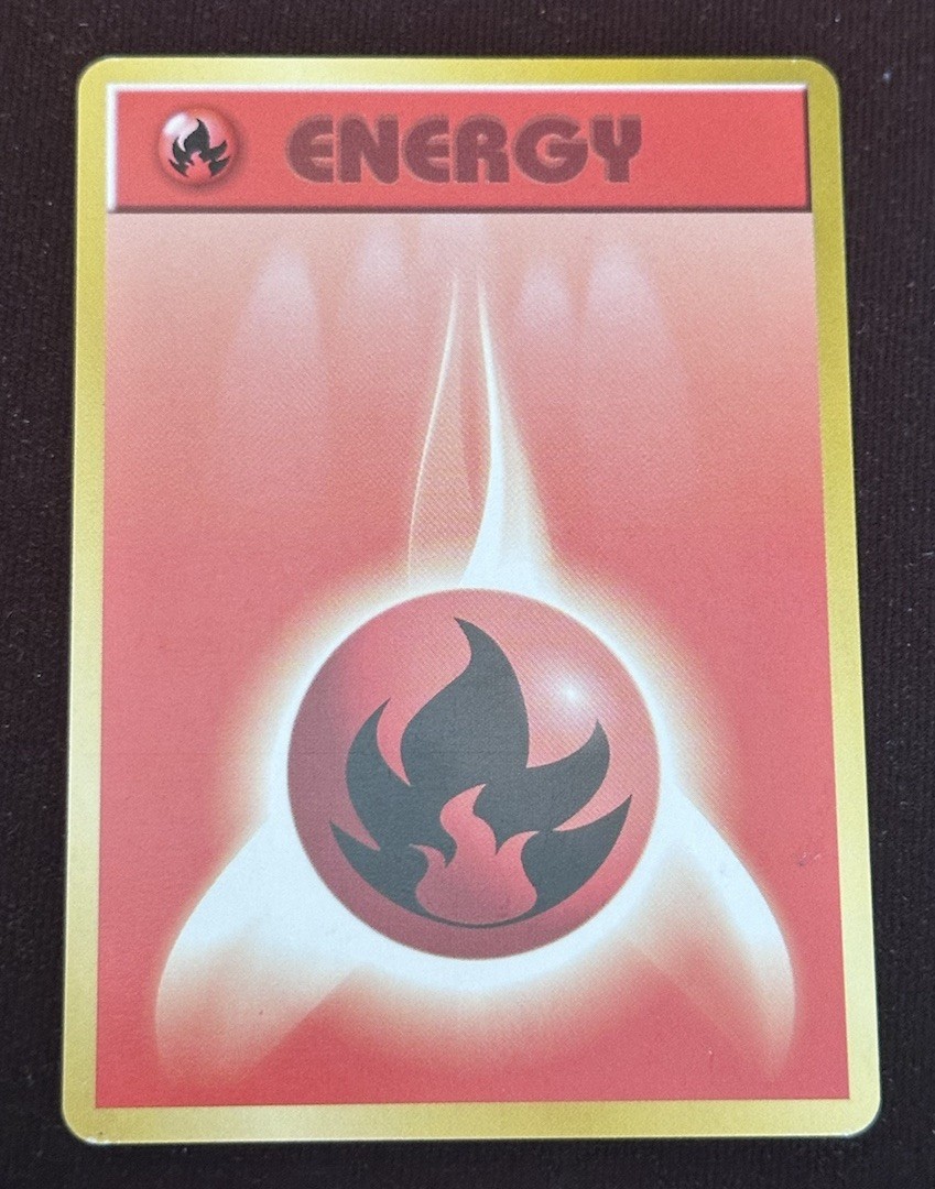 Fire Energy Base Set 1996 Japanese Pokemon Card Vintage TCG NM