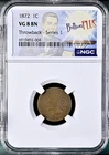 1872 INDIAN HEAD CENT NGC VG8 BN