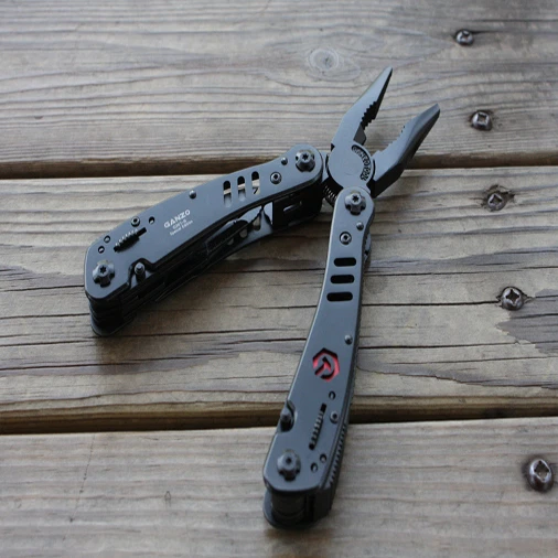 Multi Tools GANZO 301-B Black Multi Pliers Tool Toolkit 22in1 Screwdriver Knife
