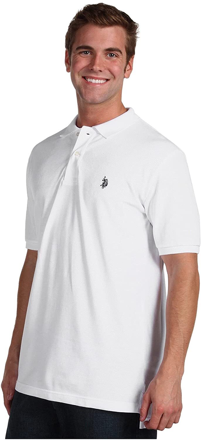 us polo white shirt for men