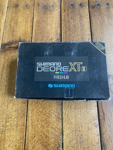 NOS Shimano Deore XT II Hubs 32h 6/7 Speed Freehub M732 Front/Rear Skewers Vtg