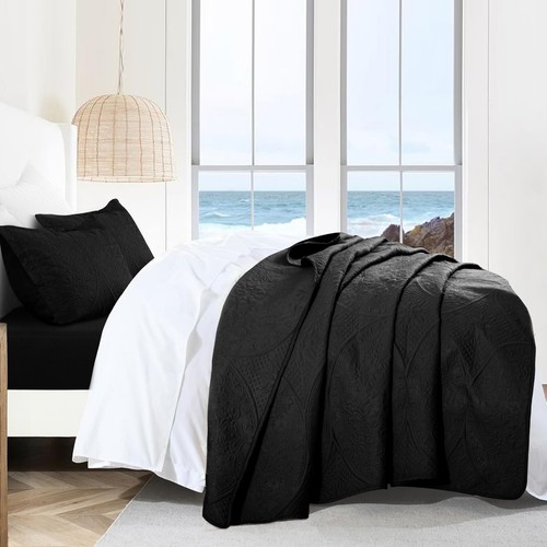 Floral Bedspreads Queen Size 3 Piece Quilted Bedspread Quilt Set Comforter Set - Picture 25 of 166