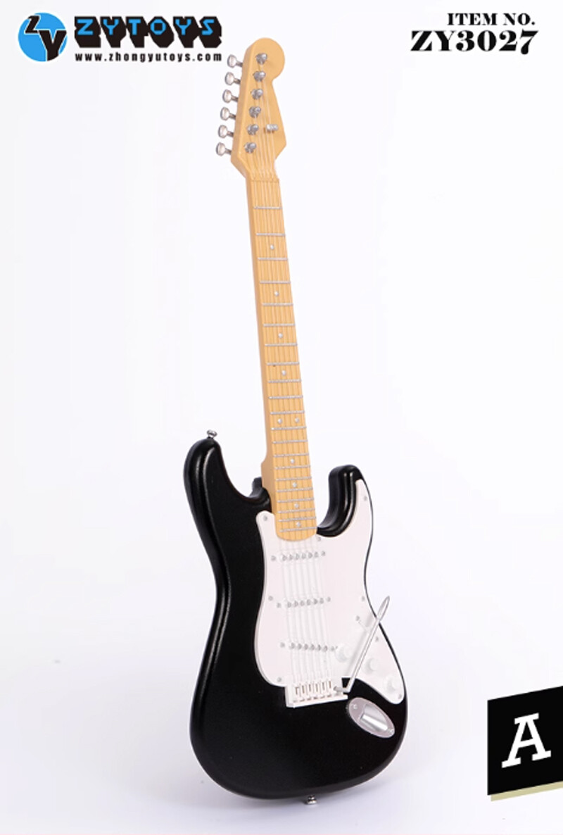 ギター　フィギュア ZY3027 1/6 Scale Plastic Electric Guitar Model with Strap