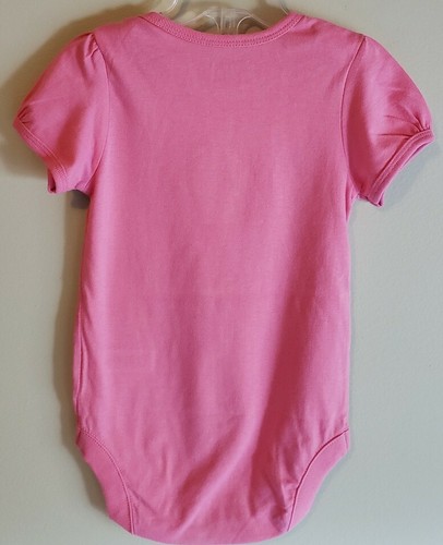 Children's Place Girls 0-3 / 18-24 MONTHS Daddy Valentine Bodysuit PINK #14820 - Picture 3 of 3