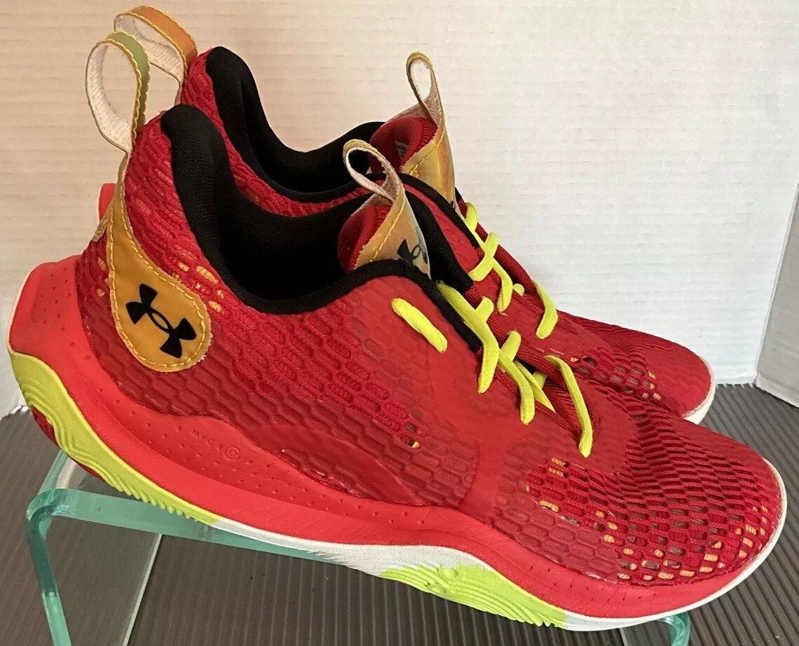 Under Armour Anatomix Spawn 3 Red Basketball Shoe… - image 2