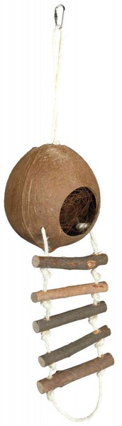 Trixie Kokosnusshaus Kleintier Nager Hamster MäUse Haus Nest ø 13 Cm × 56 Cm-image