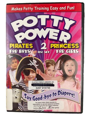 Potty Power 2 Disc Set- Pirates for Boys-Princess for Girls Combo