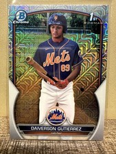 2023 Bowman Chrome Mega Box Mojo Refractor #BCP-154 Daiverson Gutierrez Mets 1st