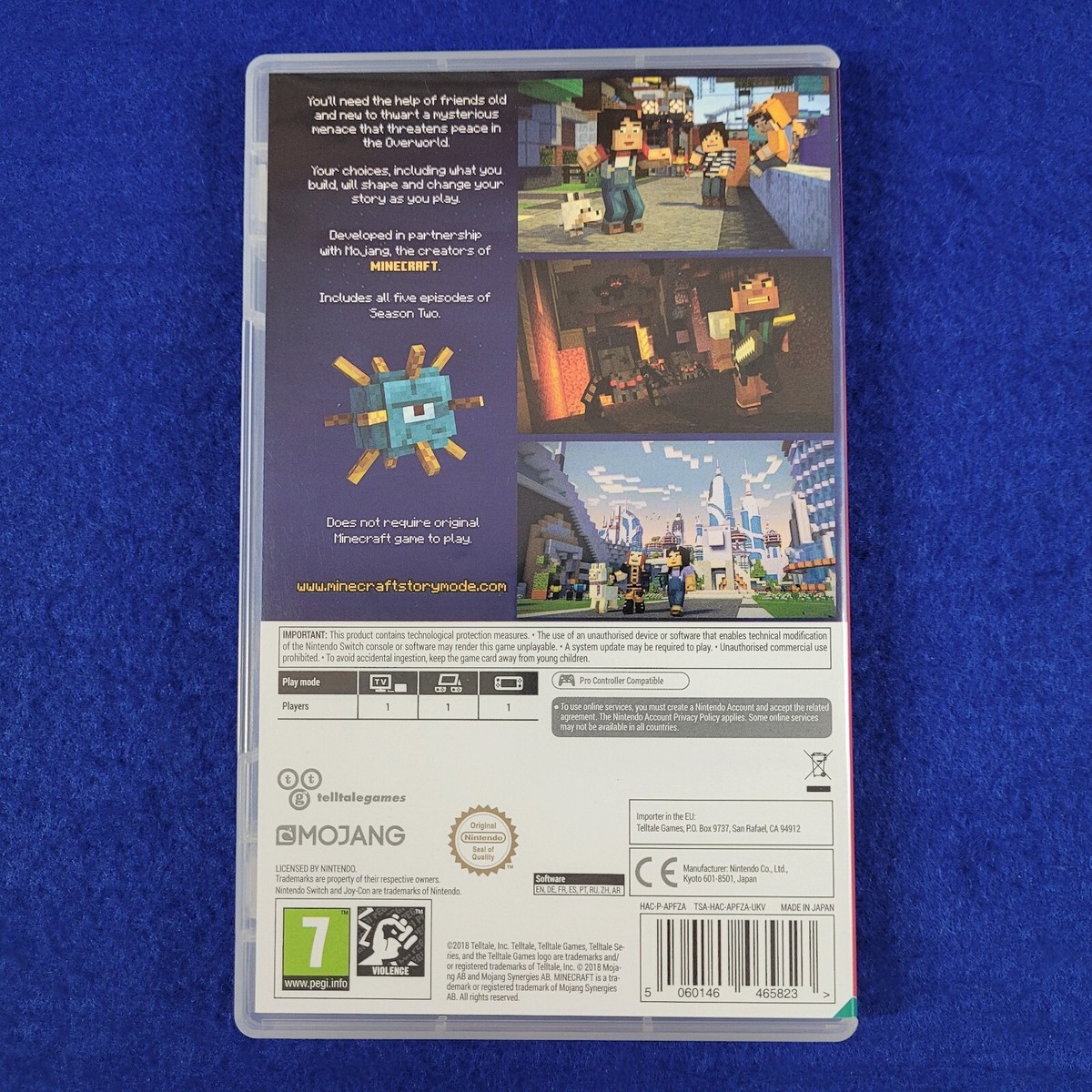 Nintendo Switch MINECRAFT STORY MODE Games Season 2/Complete