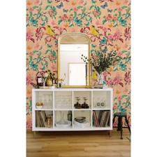 Chinoserie birds Removable wallpaper colorful Home Decor