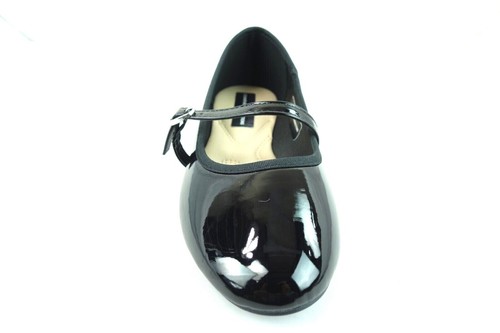 UK NEW WOMENS FLAT MARY JANE BUCKLE STRAP OFFICE WORK SCHOOL SHOES PUMPS SIZE - Picture 3 of 6