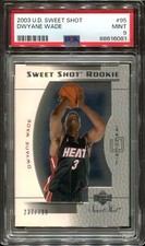 2003 Upper Deck Sweet Spot Dwayne Wade /799 #95 Miami Heat RC PSA 9 MINT