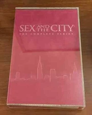 Sex and The City Complete Series 20 DVD in Pink Velvet Acrylic Case NICE! NM