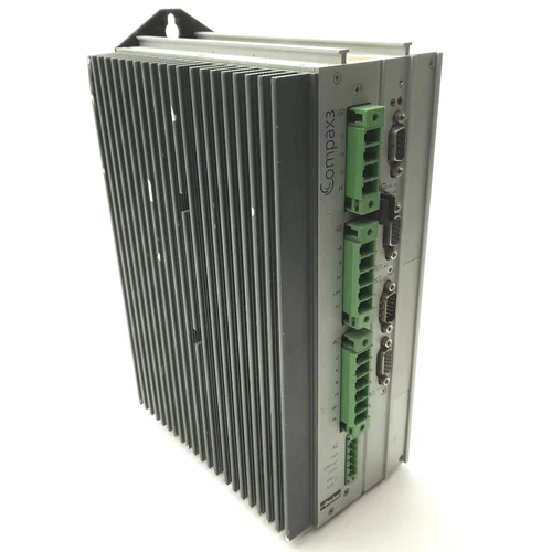 Parker S038V4F10I10T10M00 Compax3 Servo Drive, 1-Axis, 3.8A, 3Ø 400-480VAC