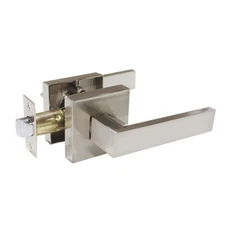 Square Satin Nickel Closet Hallway Door Handle Heavy Duty Passage Lever DL01SNPS