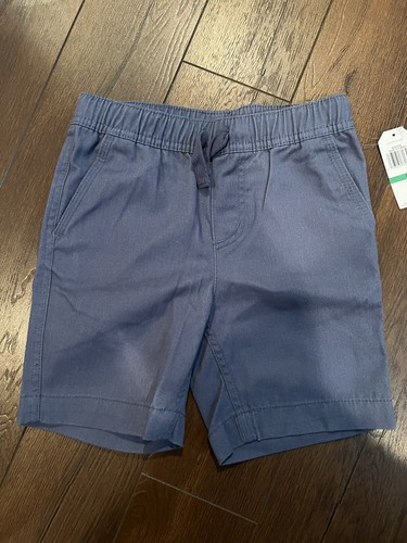 Nautica Boys’ Flat Front Pull On Chino Shorts • Slate Blue • Size 6 New With Tag