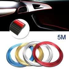 5M Car Interior Decoration Chrome Styling Trim Strip DIY Molding Line Universal