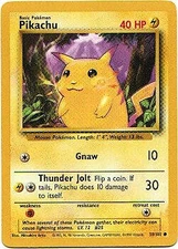 POKEMON BASE SET CARD 58/102 Pikachu