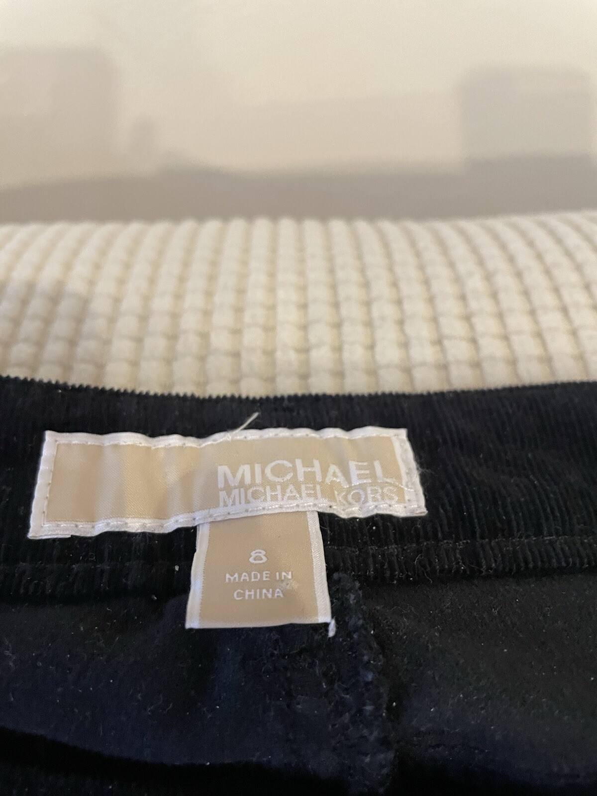 Michael Kors Women’s Black Corduroy Pants Size 8 image 2