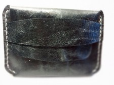 COIN PURSE BLACK Hand Made Leather can be customized