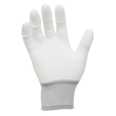 Honeywell Guanti First In PU, Taglia 9, 10 Paia, Nylon Bianco Con Palmo Rivestito