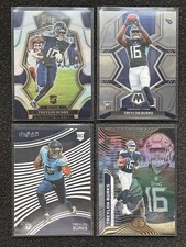 TREYLON BURKS Lot (4) w/ 2022 Panini Select Silver HOLO, Clear Vision ROOKIES