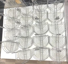 Basket/ Chrome Tabasco Restaurant Wire Basket Condiment Caddy Menu Holder