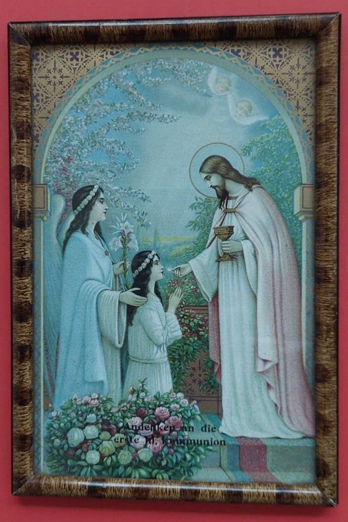 ANDENKEN AN DIE ERSTE HL. KOMMUNION - JESUS, ENGEL, KIND