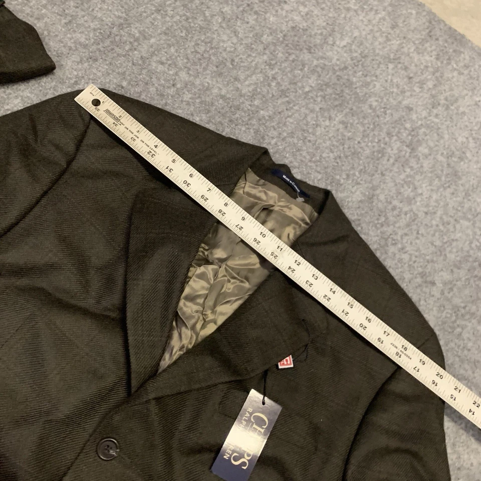 Novo com etiquetas Chaps Ralph Lauren Blazer Masculino 41R Botão de Lã de Seda NOVO - Imagem 3 de 4