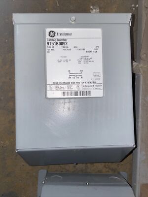 (C) GE Transformer 9T51B0092 2.00 KVA 1PH 600VAC PRI 120/240VAC Sec 