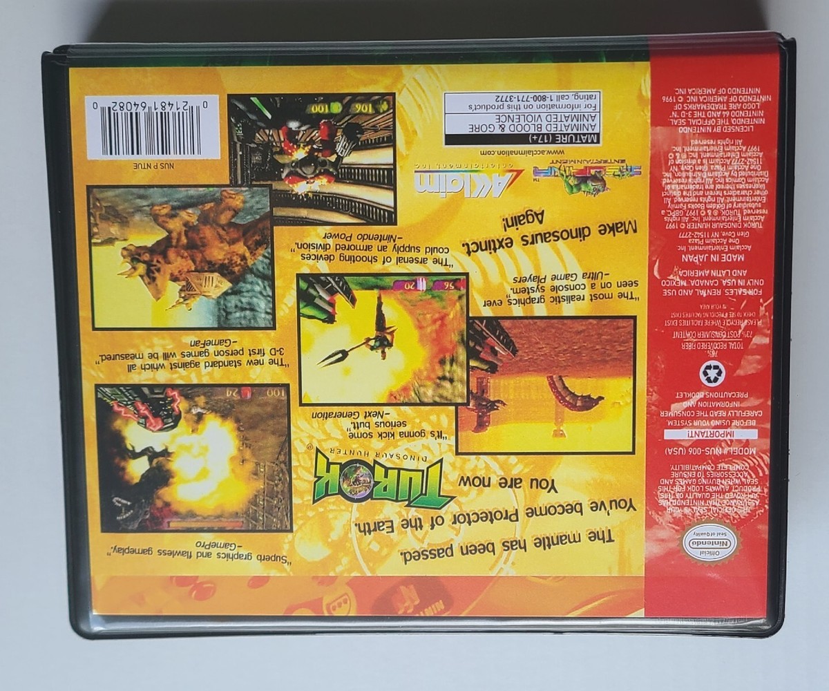 Turok CASE ONLY Nintendo 64 N64 Box ANY 4+ 20% OFF A+ QUALITY | eBay